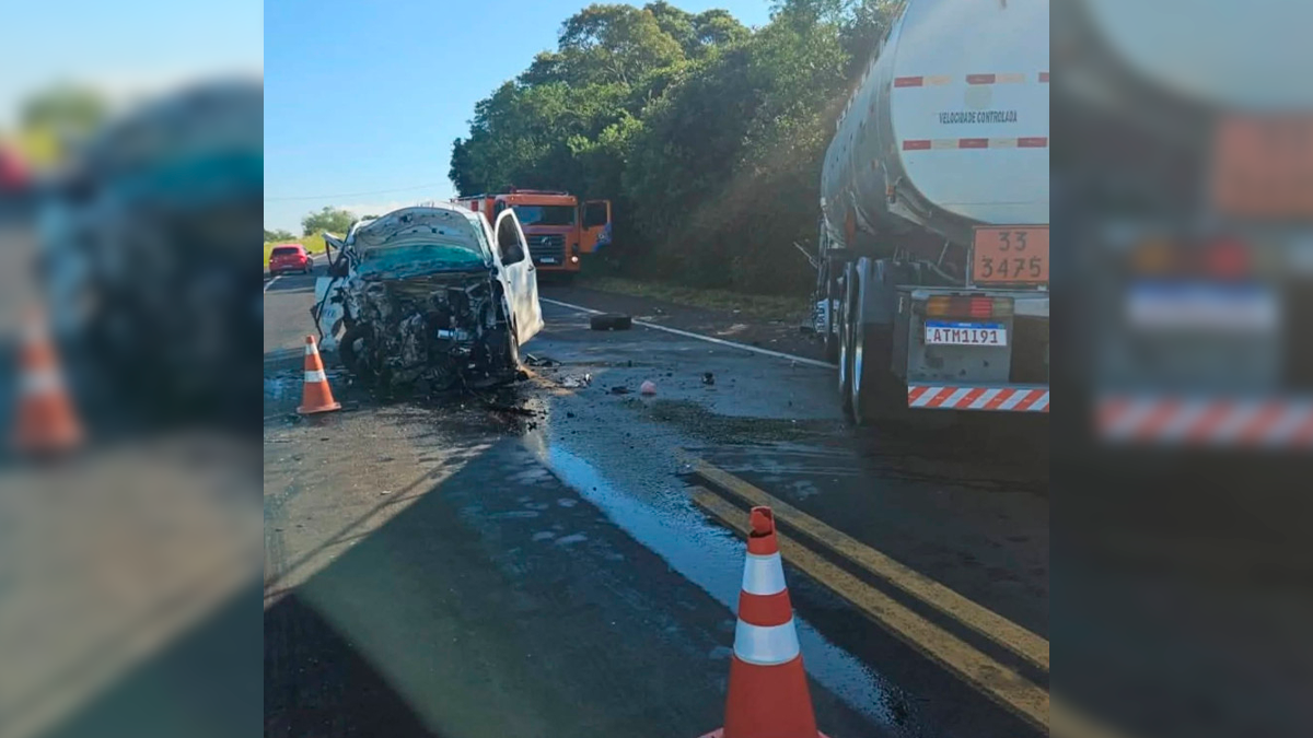 Jovem de 21 anos morre em grave engavetamento envolvendo três veículos na BR-373