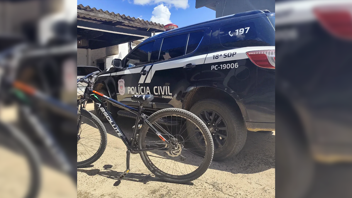Polícia Civil recupera bicicleta furtada em Cândido de Abreu