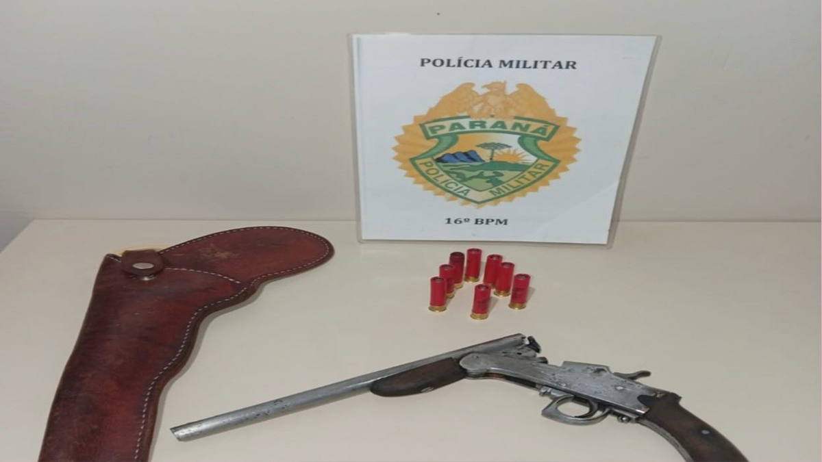 PM de Manoel Ribas apreende três armas de fogo em ações distintas no domingo