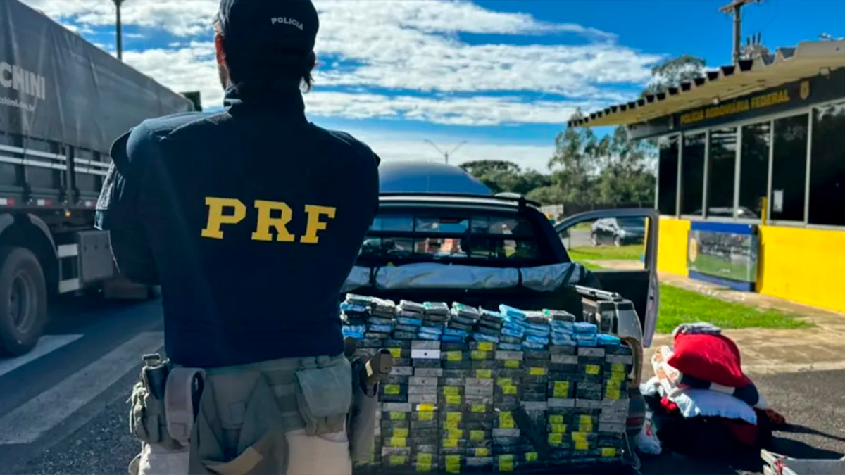 PRF apreende carga milionária de iPhones na BR-277 em Guarapuava