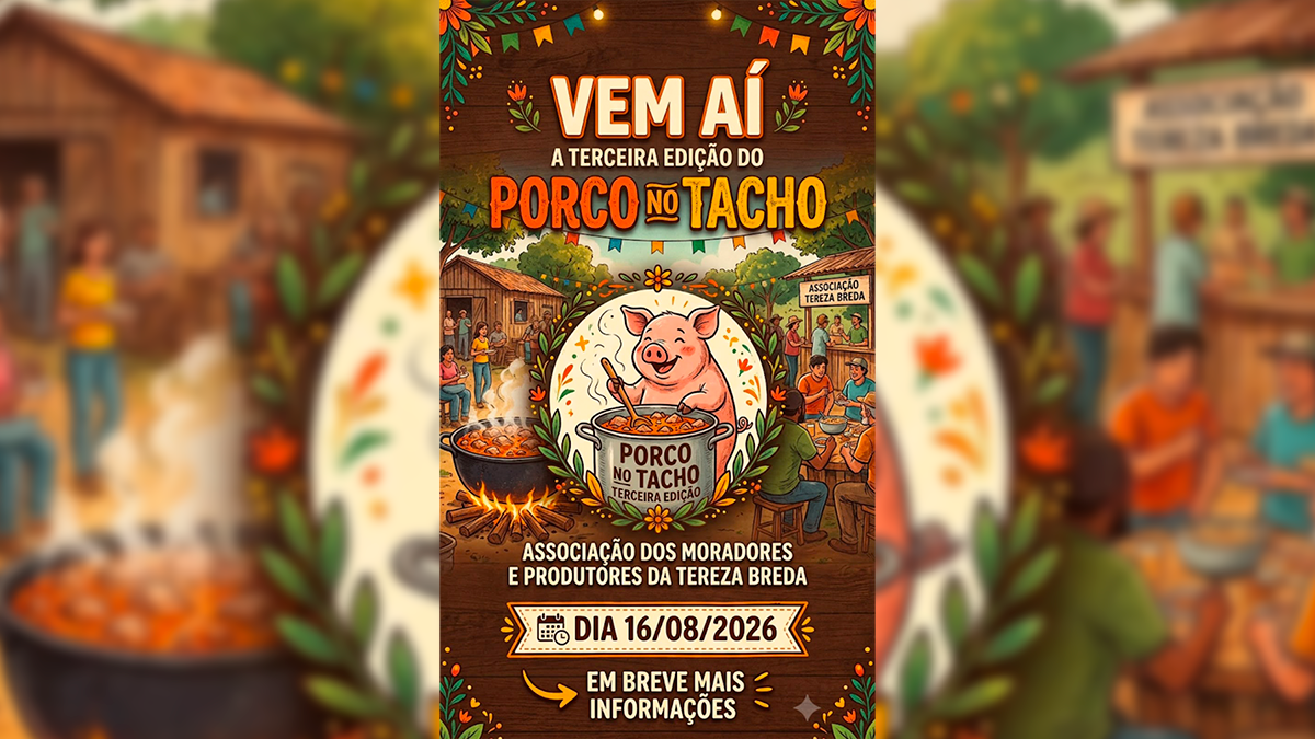 Associação da Tereza Breda confirma a 3ª edição da festa do Porco no Tacho para agosto