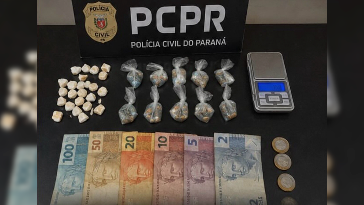 Ação da Polícia Civil em Pitanga fecha ponto de tráfico e captura foragido de Santa Catarina