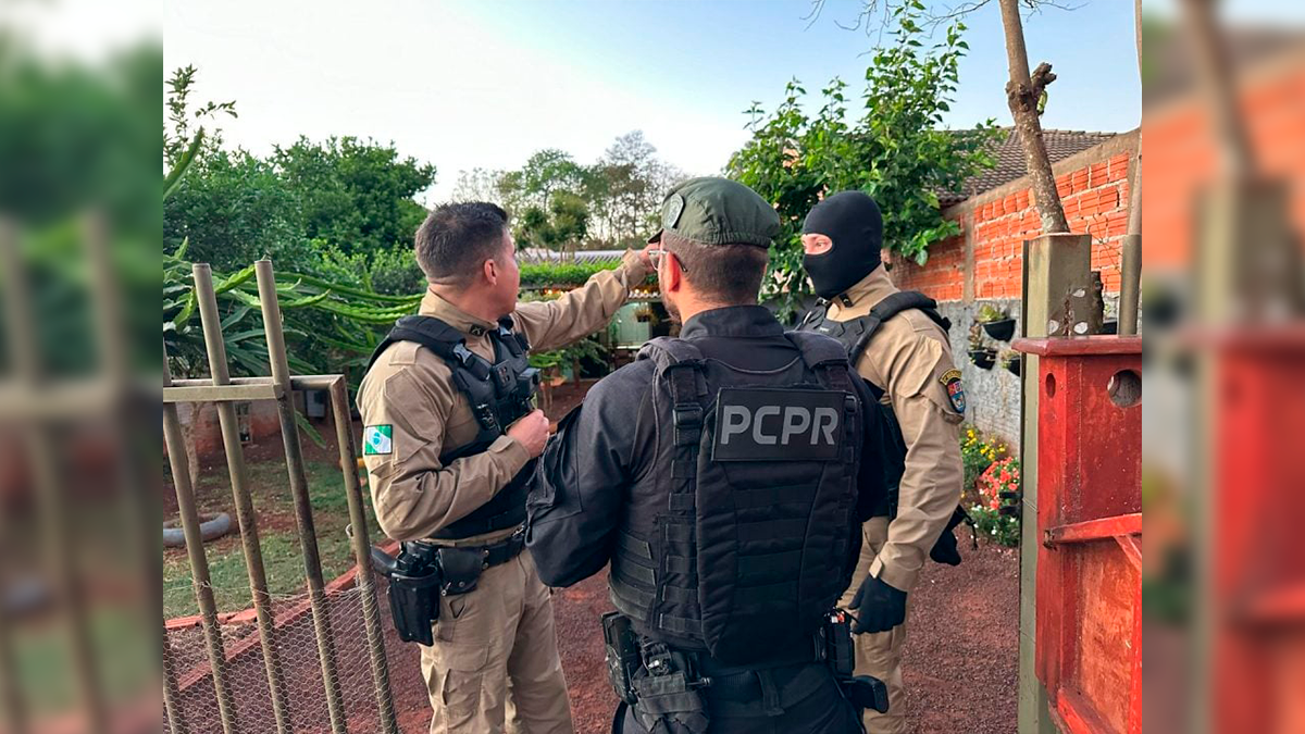 Três são presos na “Operação Nêmessi” por envolvimento em “tribunal do crime” em Pitanga