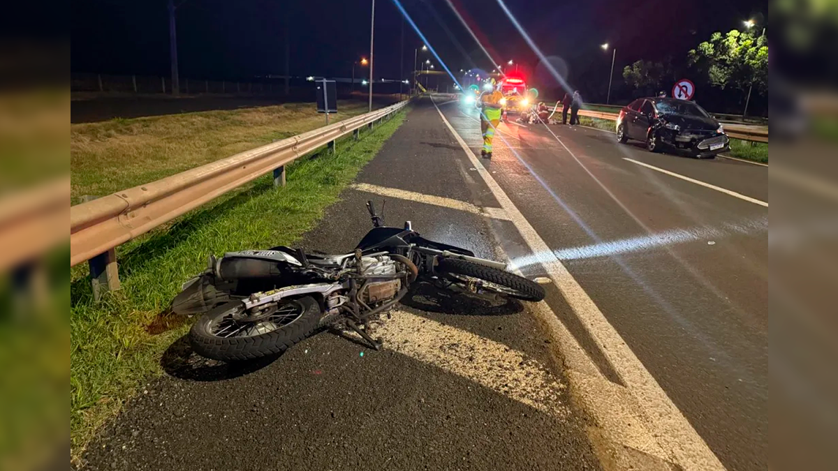 Jovem de 23 anos morre em acidente entre carro e moto na BR-369 em Arapongas