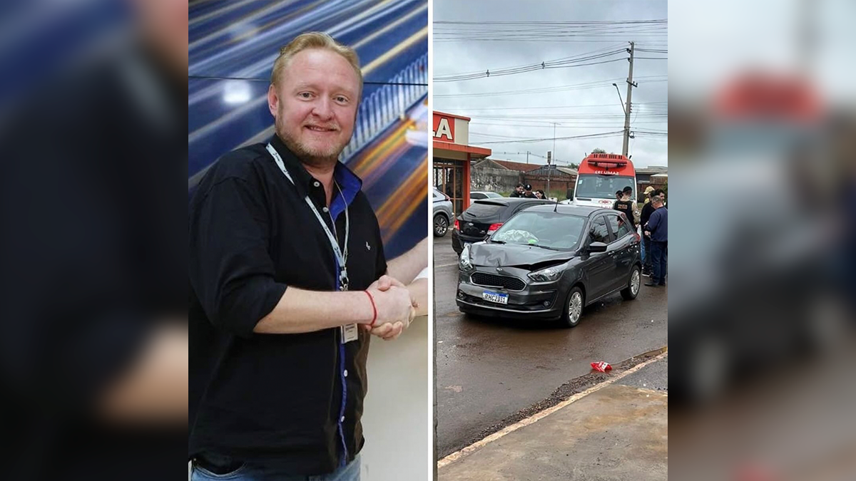 Chefe da Ciretran de Pitanga morre após acidente no Centro da cidade neste domingo (13)