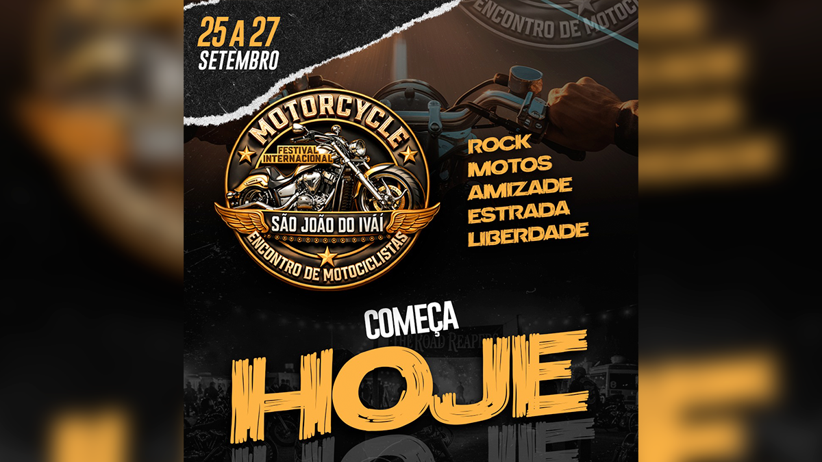 Festival Internacional Motorcycle reúne motociclistas e programação de rock em São João do Ivaí