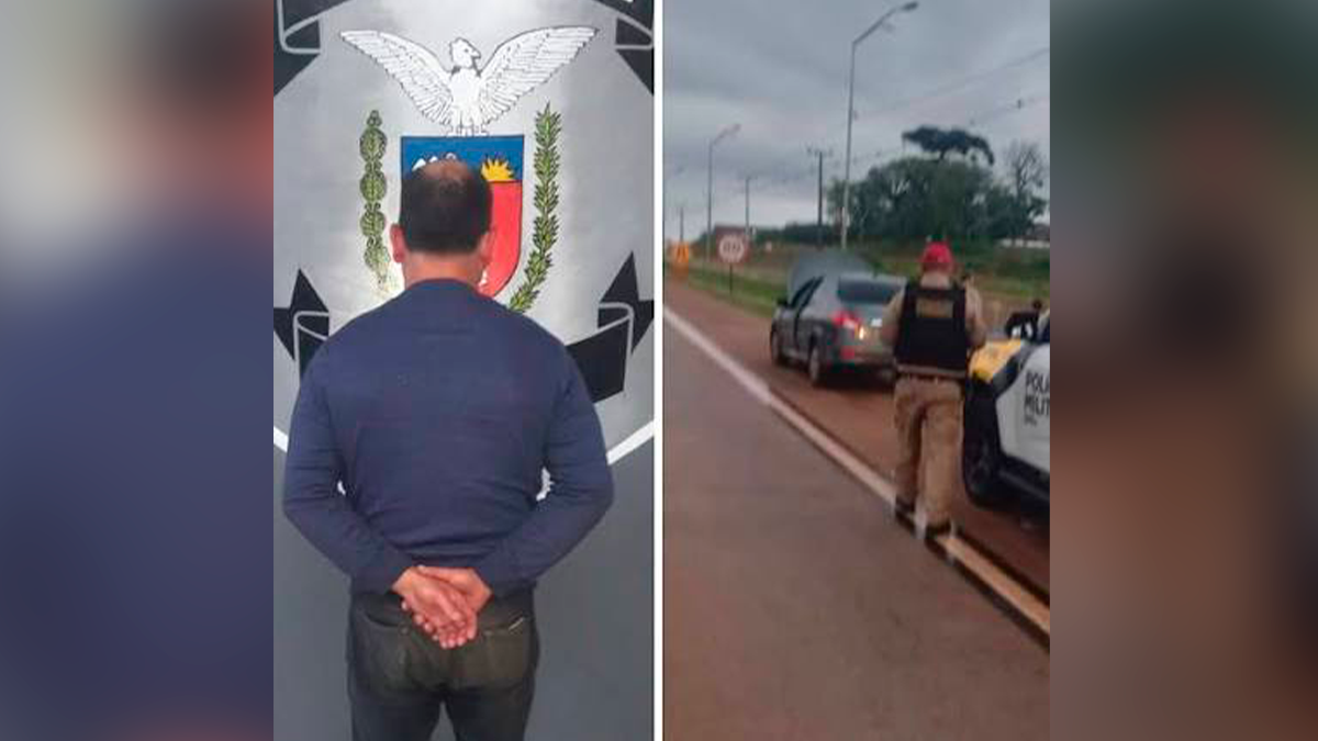 Homem é detido pela PRE em Pitanga após ser flagrado com carro clonado na PR-466