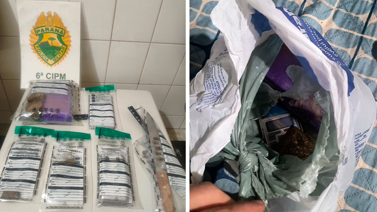 Homem é preso pela ROTAM com mais de 600 gramas de maconha no bairro Monte Castelo em Ivaiporã
