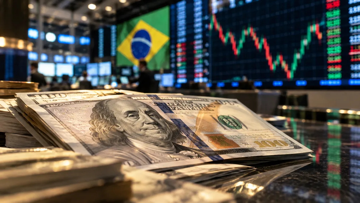 Dólar recua frente ao real em ajuste com o exterior, mas cautela eleitoral e fiscal limita queda